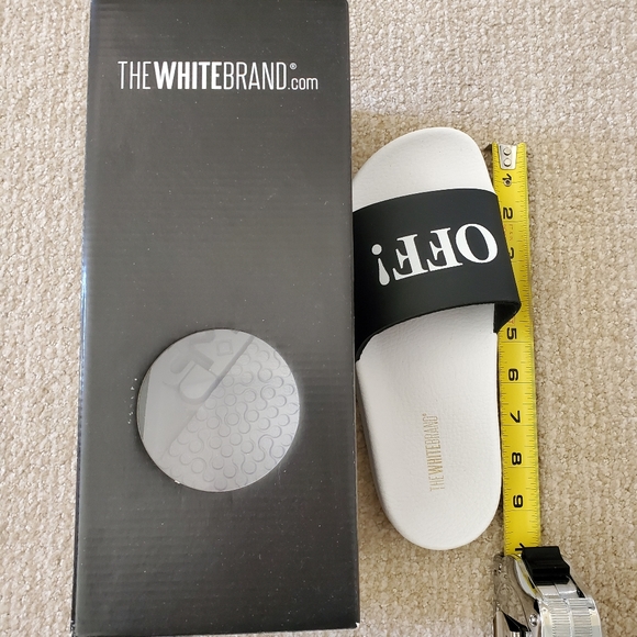 NWT The White Brand Fuck Off Black/White Slides - Picture 6 of 6